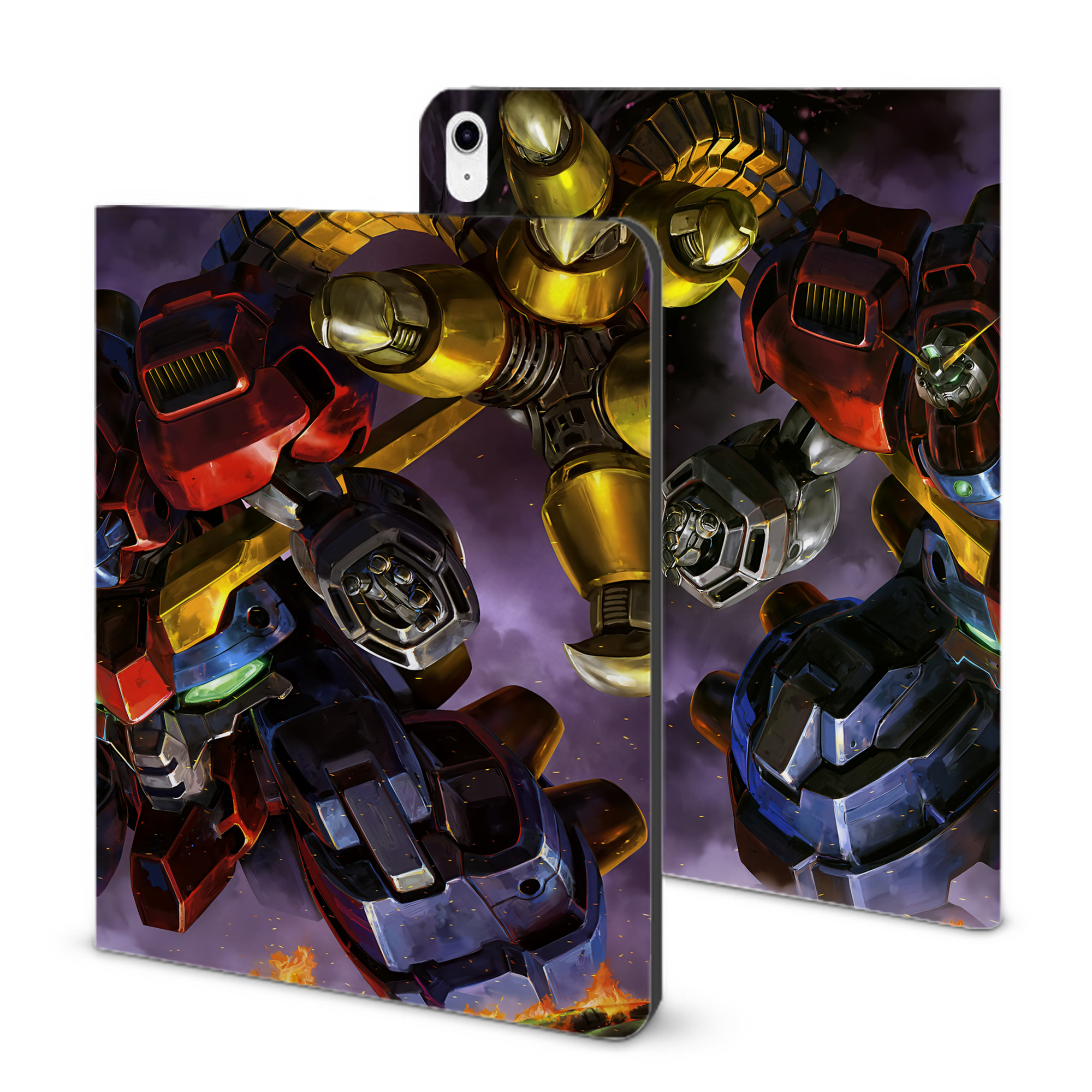 （画像用） 機動戦士ガンダム Mobile Suit Gundam IPad ケース ブック型 PUレザー TPU 耐衝撃 軽量 薄型 ペン収納なし 全面保護 IPad 各モデル対応